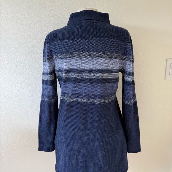 Krimson Klover Everlasting Sweater Tunic Ultrafine Merino Wool Blue Medium - Picture 5 of 10